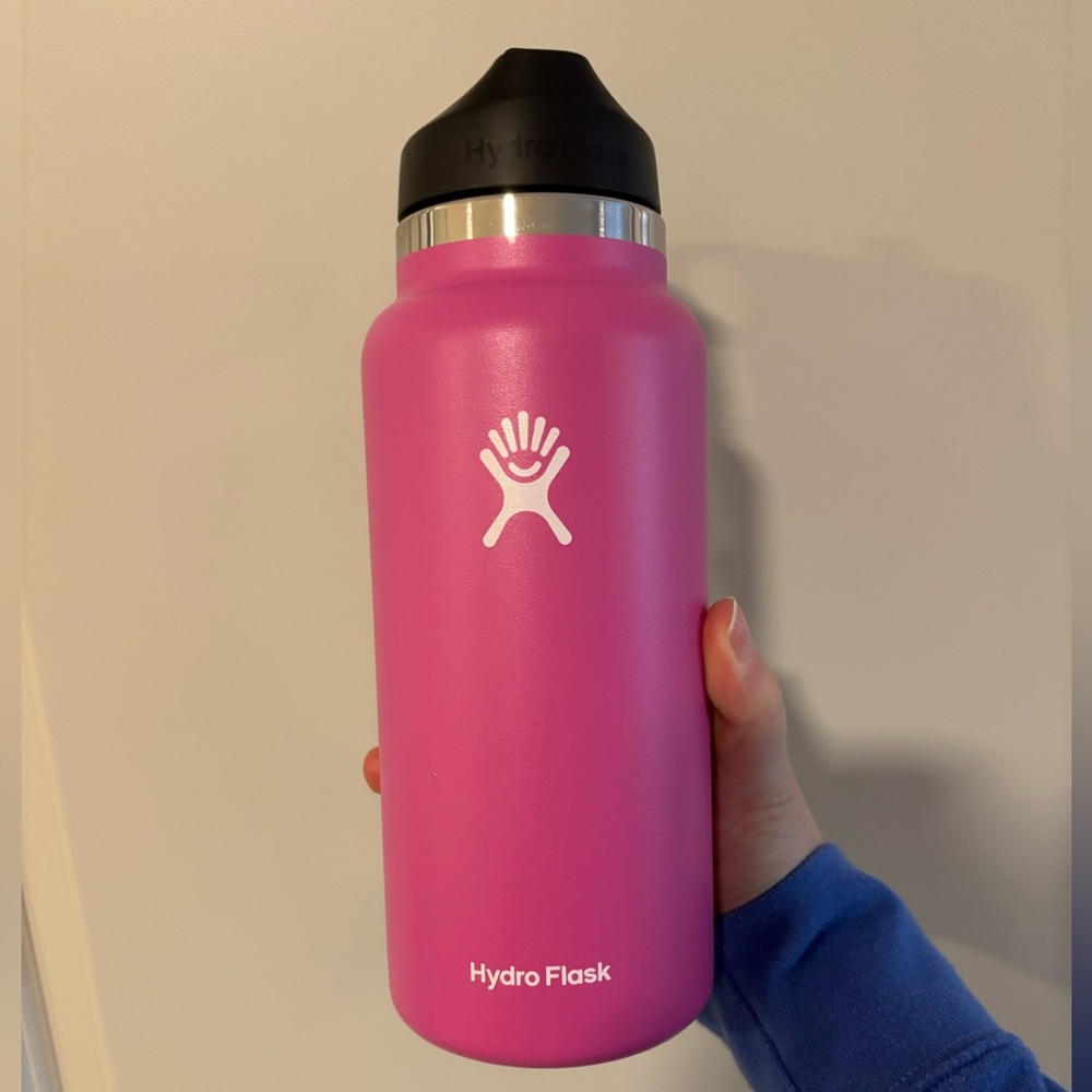 Hydro Flask 32 oz Wide Mouth Flex Straw Water Bottle Pink
